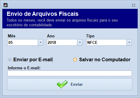 Como enviar os arquivos fiscais para o contador